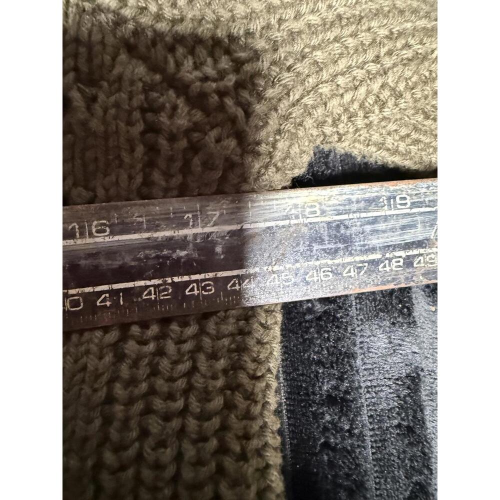 Lucky Brand Olive Green Cable Knit Chunky Sweater | Cozy Fall Winter Pullover